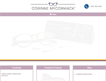 Tablet Screenshot of corinnemccormack.com
